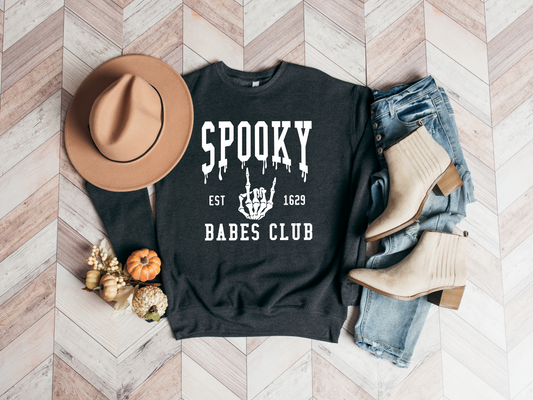 Spooky Babes Club Crewneck Sweatshirt