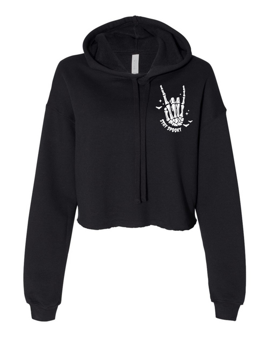 Stay Spooky Crop Hoodie Sweatshirt