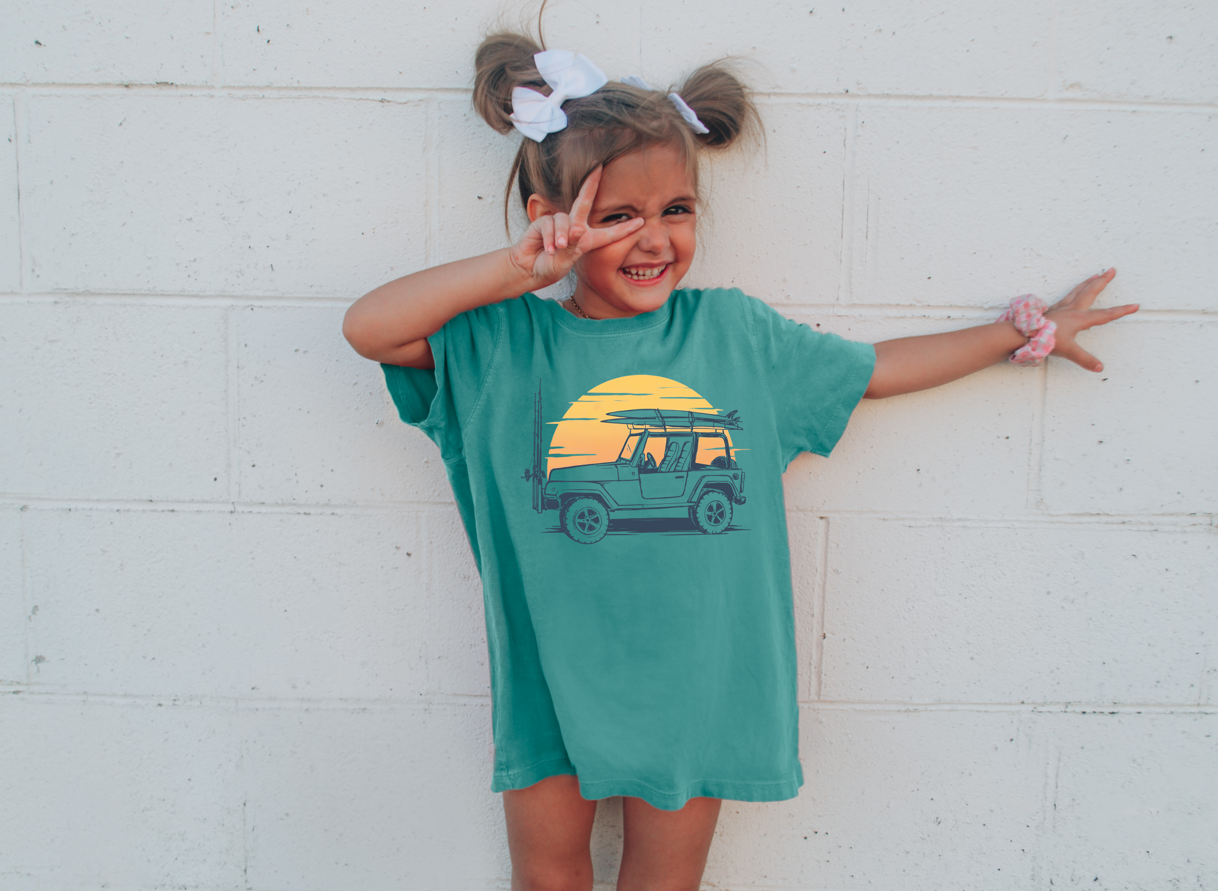 Sunset Jeep Youth T-Shirt