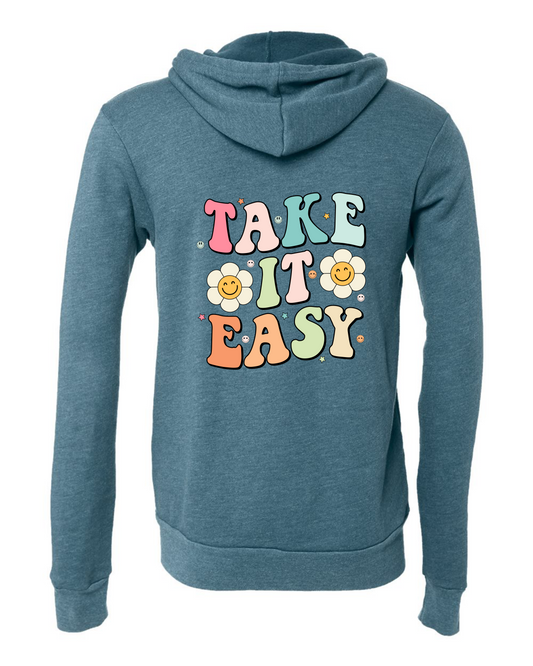 Take It Easy Zip-Up Sweatshirt