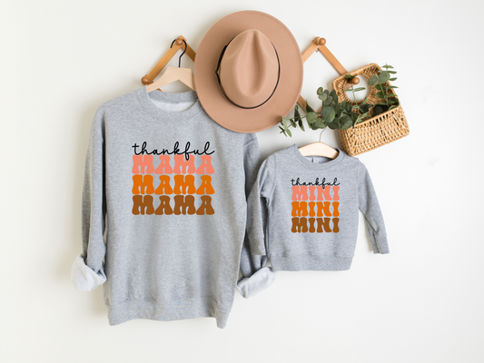 Thankful Mama Crewneck Sweatshirt