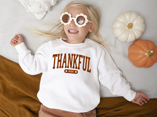 Thankful Mini Toddler/Youth Crewneck Sweatshirt