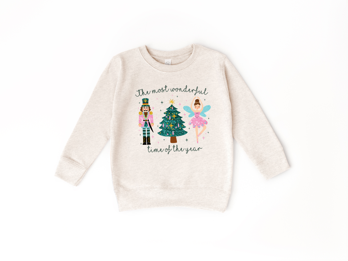 The Most Wonderful Time Of The Year Toddler Crewneck Sweatshirt