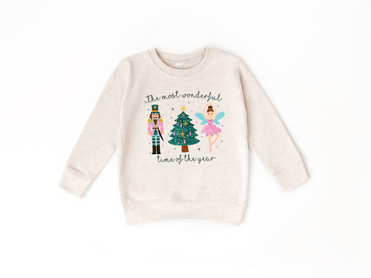 The Most Wonderful Time Of The Year Toddler Crewneck Sweatshirt