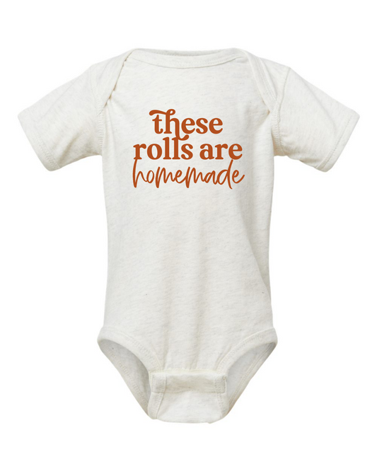 These Rolls Are Homemade Infant Onesie