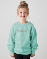 The World Needs More Love Youth Crewneck Sweatshirt