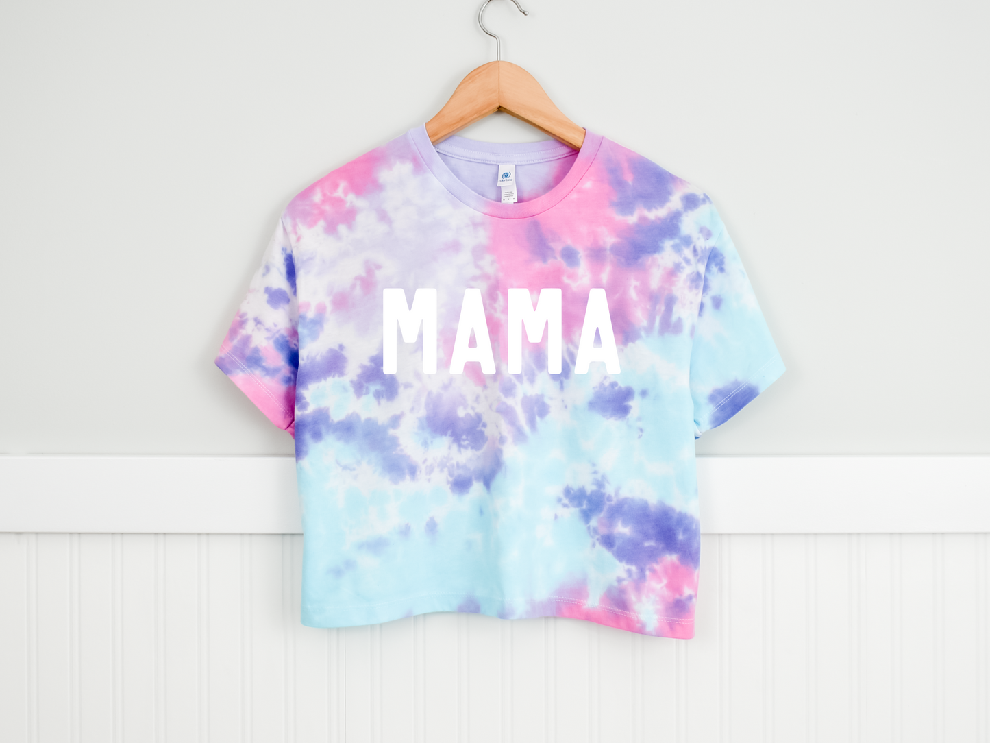 Mama Tie-Dye Crop T-Shirt