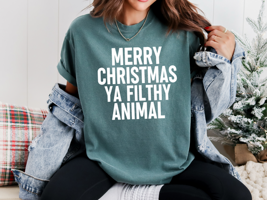 Merry Christmas Ya Filthy Animal T-Shirt