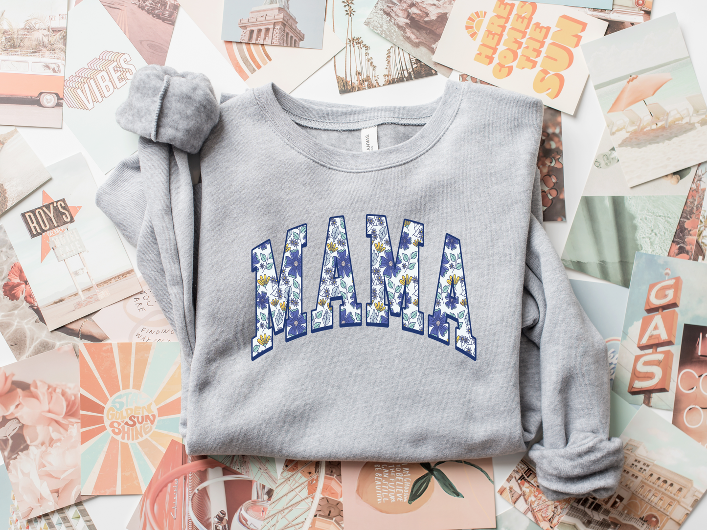 Floral MAMA Crewneck Sweatshirt