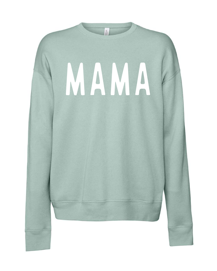 MAMA Crewneck Sweatshirt - Dusty Blue