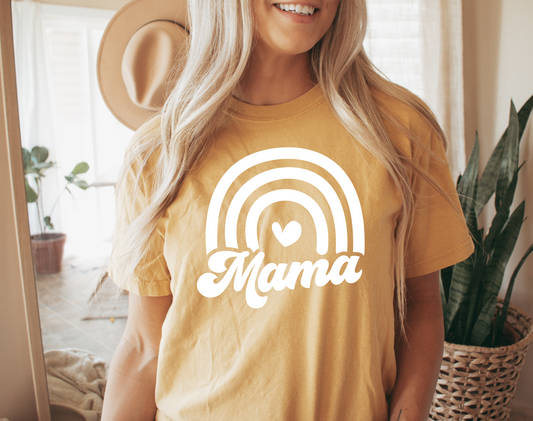 Mama Rainbow Short Sleeve T-Shirt